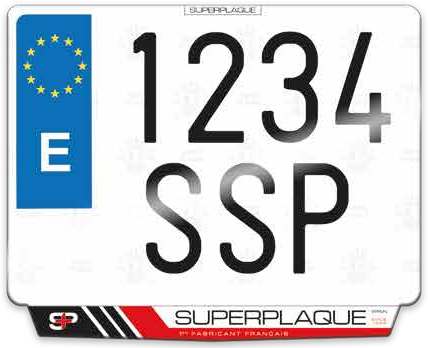 Placa Bavette Moto Superplaque