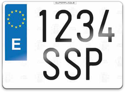 Placa Corta Moto Superplaque